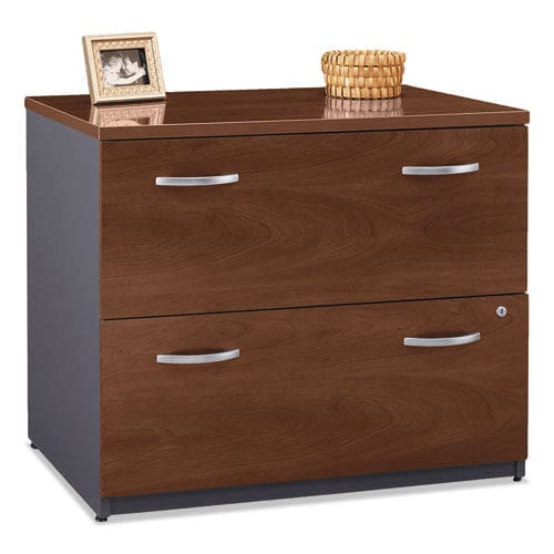 Bush Series C Lateral File 2 Legal/letter/a4/a5-size File Drawers Hansen Cherry/graphite Gray 35.75 X 23.38 X 29.88 - Furniture - Bush®