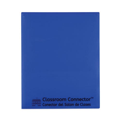 C-Line Classroom Connector Folders 11 X 8.5 Blue 25/box - School Supplies - C-Line®
