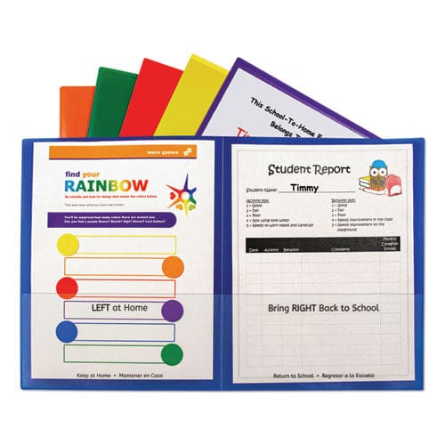 C-Line Classroom Connector Folders 11 X 8.5 Blue 25/box - School Supplies - C-Line®