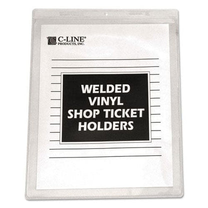 C-Line Clear Vinyl Shop Ticket Holders Both Sides Clear 15 Sheets 8.5 X 11 50/box - School Supplies - C-Line®