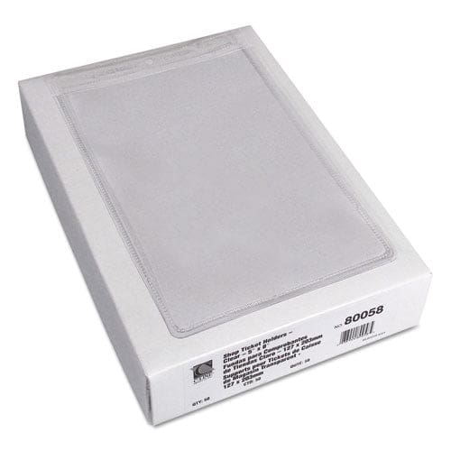 C-Line Clear Vinyl Shop Ticket Holders Both Sides Clear 25 Sheets 5 X 8 50/box - School Supplies - C-Line®