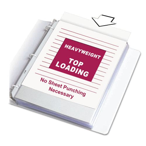 C-Line Heavyweight Polypropylene Sheet Protectors Clear 2 11 X 8.5 50/box - School Supplies - C-Line®