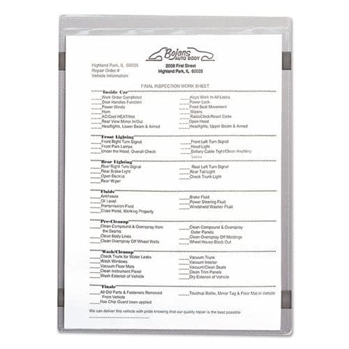 C-Line Magnetic Shop Ticket Holders Super Heavyweight 15 Sheets 8.5 X 11 15/box - School Supplies - C-Line®