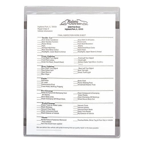 C-Line Magnetic Shop Ticket Holders Super Heavyweight 50 Sheets 9 X 12 15/box - School Supplies - C-Line®