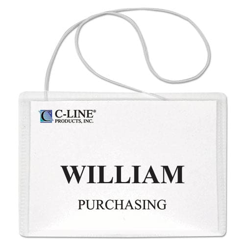 C-Line Name Badge Kits Top Load 4 X 3 Clear 50/box - Office - C-Line®