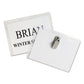 C-Line Name Badge Kits Top Load 4 X 3 Clear Combo Clip/pin 50/box - Office - C-Line®