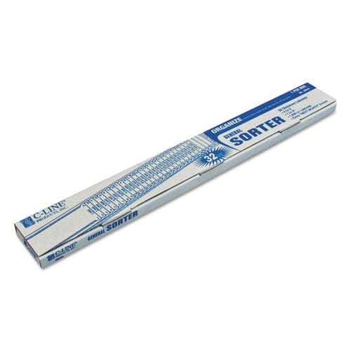 C-Line Plastic Indexed Sorter 32 Dividers Alpha/numeric/date Index Letter Size Blue Frame - Office - C-Line®