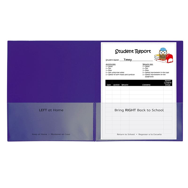 C-Line Pur 25Ct Classroom Connector School To Home Folders - Folders - C-Line Products Inc