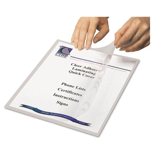 C-Line Quick Cover Laminating Pockets 12 Mil 9.13 X 11.5 Gloss Clear 25/box - Technology - C-Line®