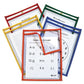 C-Line Reusable Dry Erase Pockets 9 X 12 Assorted Neon Colors 25/box - School Supplies - C-Line®