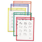 C-Line Reusable Dry Erase Pockets 9 X 12 Assorted Primary Colors 5/pack - School Supplies - C-Line®