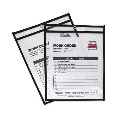 C-Line Shop Ticket Holders Stitched Both Sides Clear 75 Sheets 9 X 12 25/box - School Supplies - C-Line®