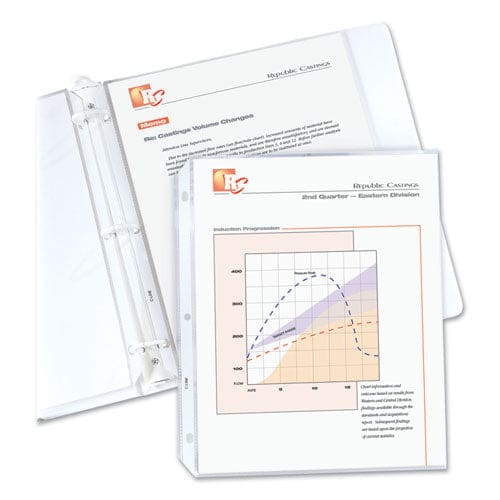 C-Line Standard Weight Polypropylene Sheet Protectors Non-glare 2 11 X 8.5 50/box - School Supplies - C-Line®