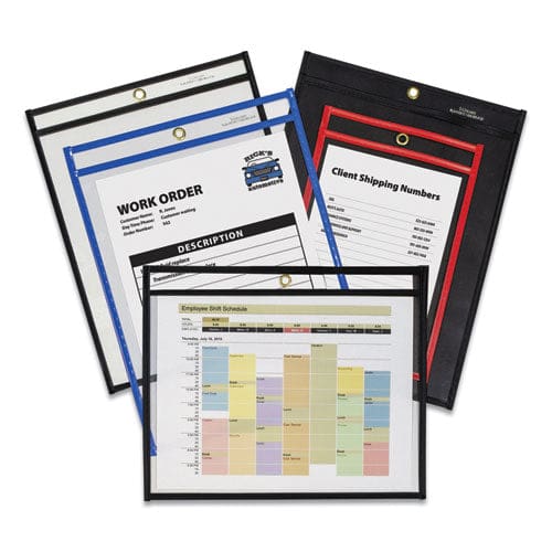 C-Line Stitched Shop Ticket Holders Top Load Super Heavy Clear 9 X 12 Inserts 15/box - School Supplies - C-Line®