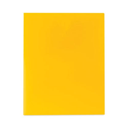 C-Line Two-pocket Heavyweight Poly Portfolio Folder 11 X 8.5 Yellow 25/box - School Supplies - C-Line®