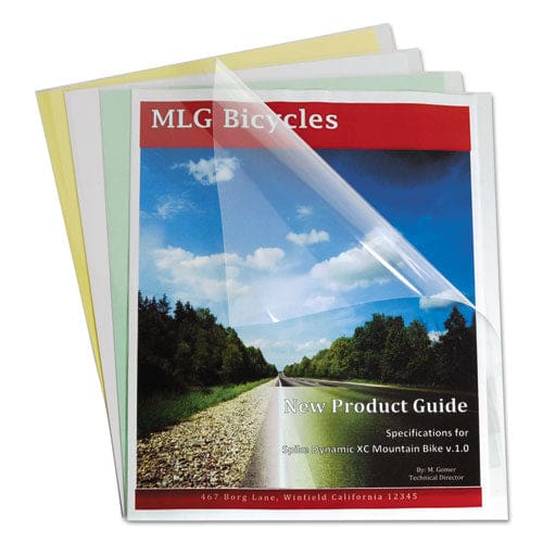 C-Line Vinyl Report Covers Sliding Bar 8.5 X 11 Clear/clear 100/box - School Supplies - C-Line®