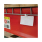 C-Line Wire Rack Shelf Tag Side Load 3.5 X 1.5 White 10/pack - Office - C-Line®