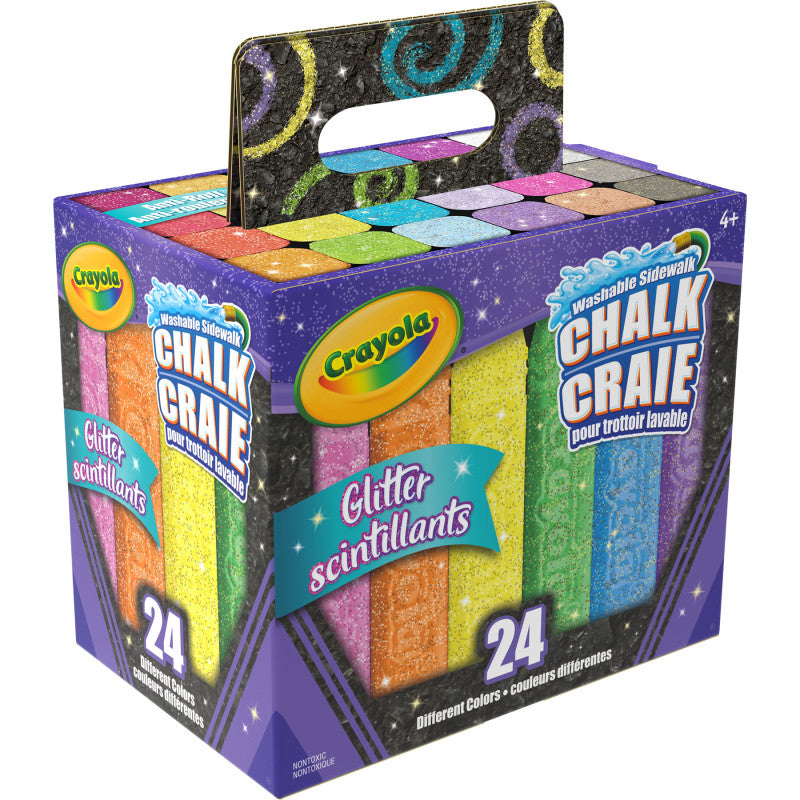 Crayola 24Ct Glitter Chalk (Pack of 8)