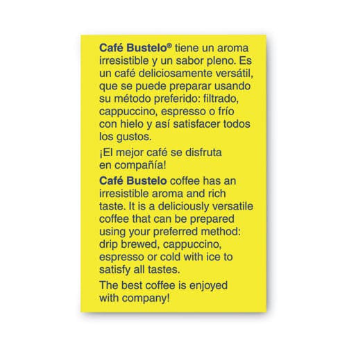 Café Bustelo Coffee Espresso 10 Oz Brick Pack 24/carton - Food Service - Café Bustelo