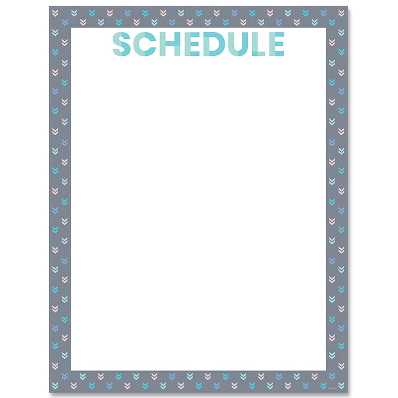 Calm & Cool Schedule Chart (Pack of 12) - Classroom Theme - Creative Teaching Press