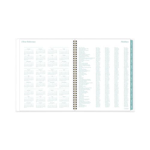 Cambridge Bali Weekly/monthly Planner Bali Leaf Artwork 11 X 8.5 Green/white Cover 12-month (jan To Dec): 2023 - School Supplies -