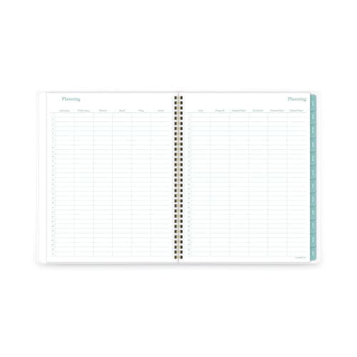 Cambridge Bali Weekly/monthly Planner Bali Leaf Artwork 11 X 8.5 Green/white Cover 12-month (jan To Dec): 2023 - School Supplies -