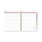 Cambridge Blake Weekly/monthly Planner Blake Bold Stripe Artwork 11 X 8.5 Cream/blue/brown Cover 12-month (jan To Dec): 2023 - School