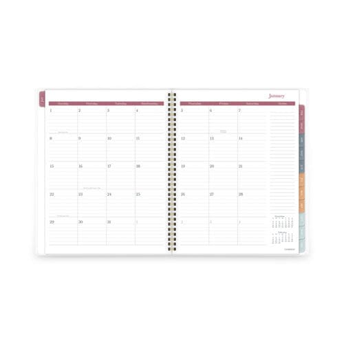 Cambridge Blake Weekly/monthly Planner Blake Bold Stripe Artwork 11 X 8.5 Cream/blue/brown Cover 12-month (jan To Dec): 2023 - School