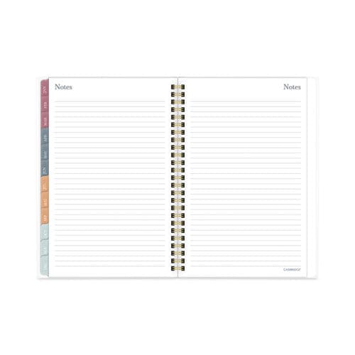 Cambridge Blake Weekly/monthly Planner Blake Bold Stripe Artwork 8.5 X 5.5 Cream/blue/brown Cover 12-month (jan To Dec): 2023 - School