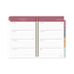 Cambridge Blake Weekly/monthly Planner Blake Bold Stripe Artwork 8.5 X 5.5 Cream/blue/brown Cover 12-month (jan To Dec): 2023 - School