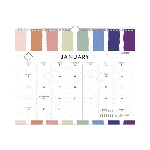 Cambridge Greenpath Wall Calendar 15 X 12 White/green Sheets 12-month (jan To Dec): 2023 - School Supplies - Cambridge®