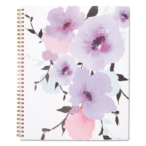 Cambridge Mina Weekly/monthly Planner Main Floral Artwork 11 X 8.5 White/violet/peach Cover 12-month (jan To Dec): 2023 - School Supplies -