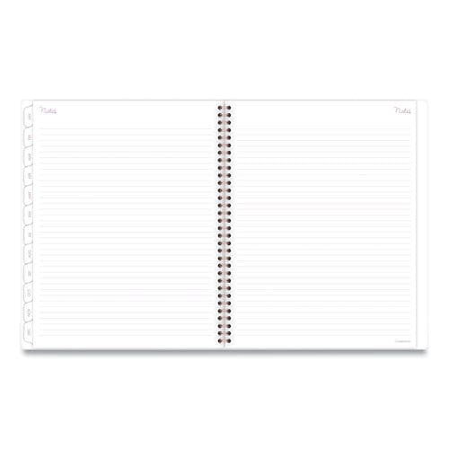 Cambridge Mina Weekly/monthly Planner Main Floral Artwork 11 X 8.5 White/violet/peach Cover 12-month (jan To Dec): 2023 - School Supplies -