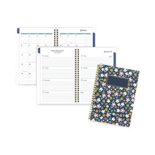 Cambridge Precious Weekly/monthly Planner Precious Floral Artwork 8.5 X 5.5 Blue/green/pink Cover 12-month (jan To Dec): 2023 - School