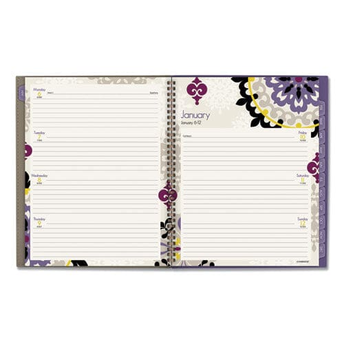 Cambridge Vienna Weekly/monthly Appointment Book Vienna Geometric Artwork 11 X 8.5 Purple/tan Cover 12-month (jan To Dec): 2023 - School