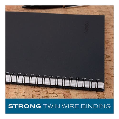 Cambridge Wirebound Business Notebook 1 Subject Wide/legal Rule Black Cover 11 X 8.5 80 Sheets - Office - Cambridge®