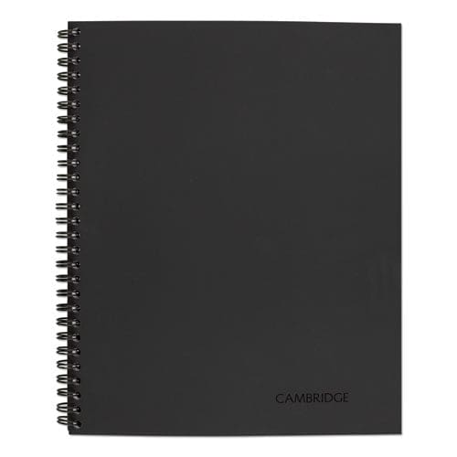 Cambridge Wirebound Business Notebook 1 Subject Wide/legal Rule Black Cover 11 X 8.5 80 Sheets - Office - Cambridge®