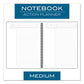 Cambridge Wirebound Guided Action Planner Notebook 1 Subject Project-management Format Gray Cover 9.5 X 7.5 80 Sheets - Office - Cambridge®