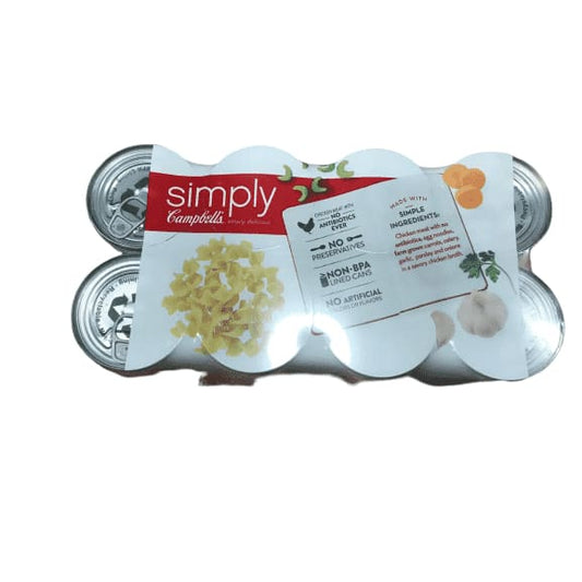 Campbell's Simply Chicken Noodle Soup (18.6 oz. can, 8 pk.) - ShelHealth.Com