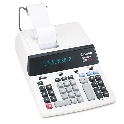 Canon Mp21dx 12-digit Ribbon Printing Calculator Black/red Print 3.5 Lines/sec - Technology - Canon®
