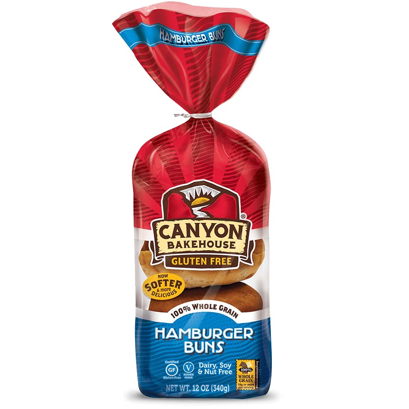 Canyon Bakehouse Canyon Bakehouse Hamburger Buns Gluten Free, 12 oz