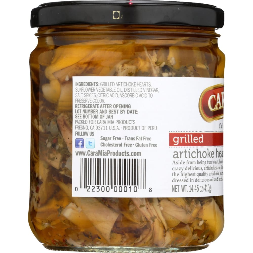 CARA MIA: Artichoke Hearts Grilled 14.45 oz - Grocery > Pantry > Condiments - Cara Mia