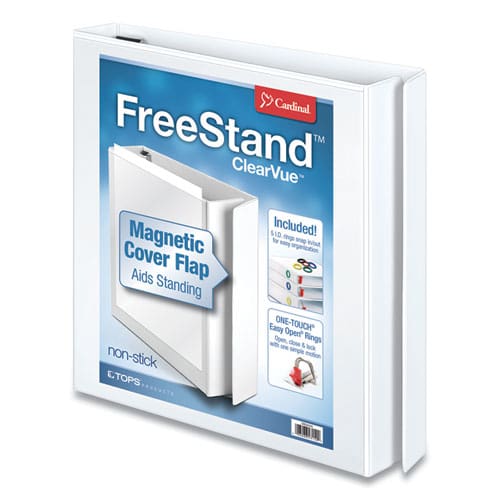 Cardinal Freestand Easy Open Locking Slant-d Ring Binder 3 Rings 1 Capacity 11 X 8.5 White - School Supplies - Cardinal®