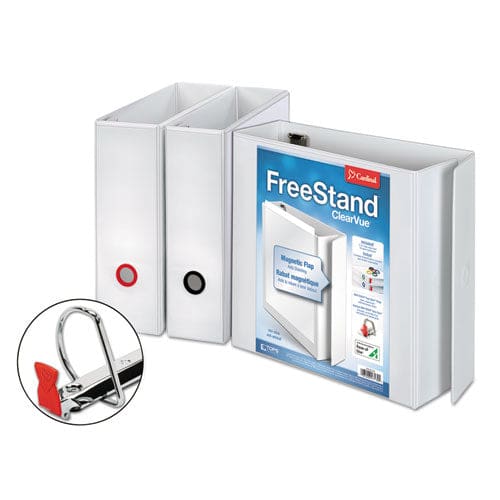 Cardinal Freestand Easy Open Locking Slant-d Ring Binder 3 Rings 4 Capacity 11 X 8.5 White - School Supplies - Cardinal®