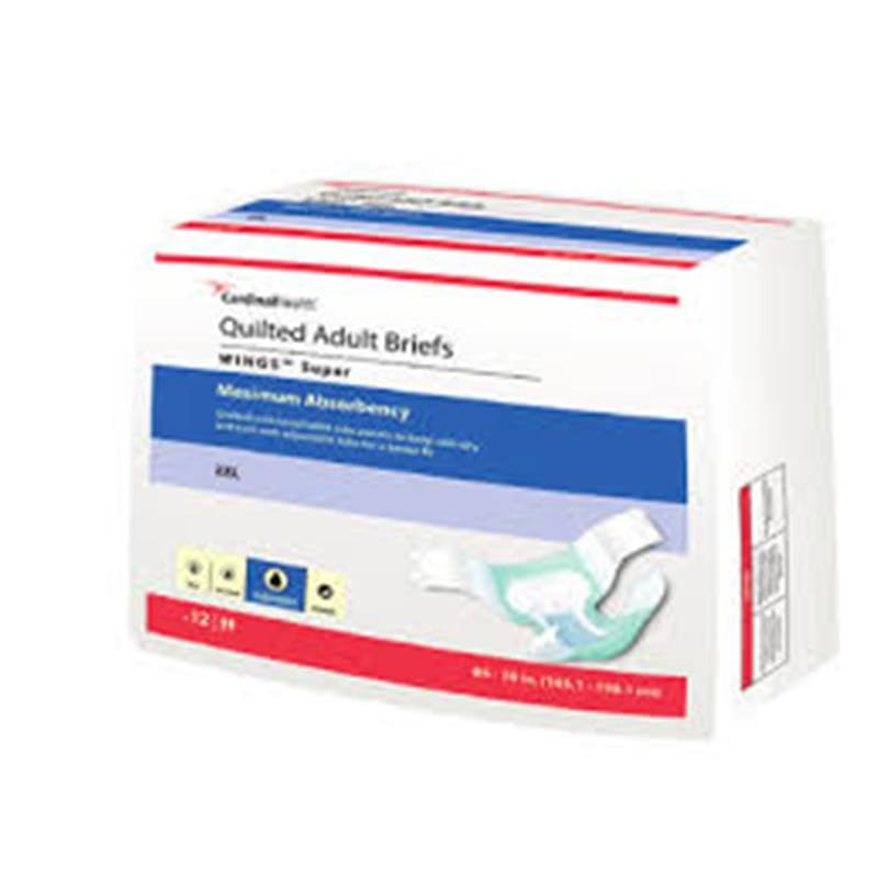 Cardinal Health Brief Wings Quilted Bariatric 74-100 Case of 32 - Incontinence >> Briefs and Diapers - Cardinal Health