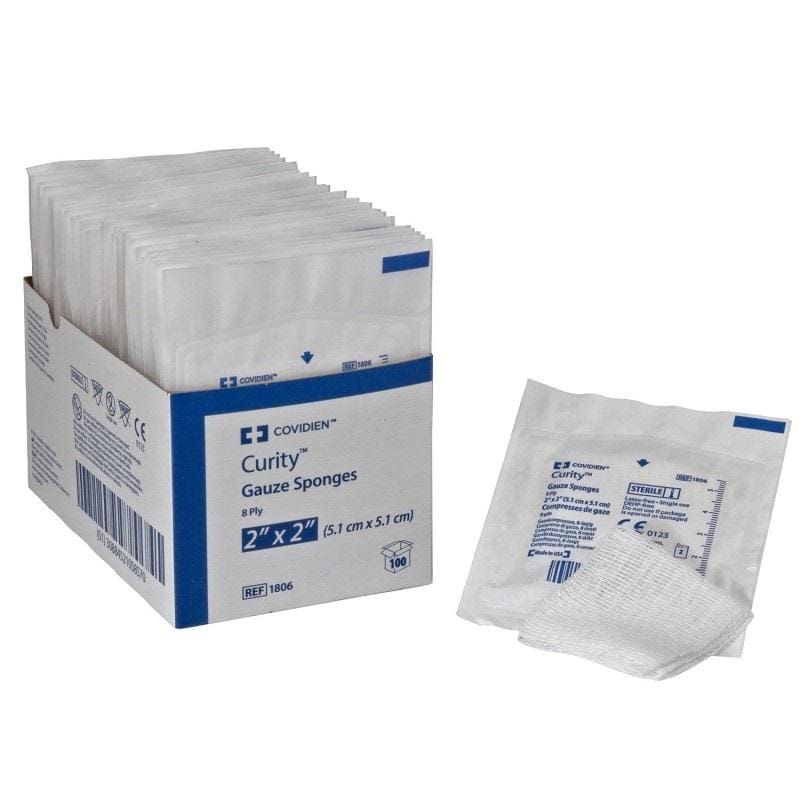 Cardinal Health Gauze 2 X 2 8-Ply Sterile Case of 30 - Wound Care >> Basic Wound Care >> Gauze and Sponges - Cardinal Health