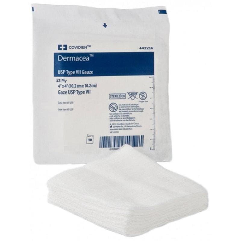 Cardinal Health Gauze 4 X 4 12-Ply Str Usp Type Vii Pack of 10 (Pack of 6) - Wound Care >> Basic Wound Care >> Gauze and Sponges - Cardinal