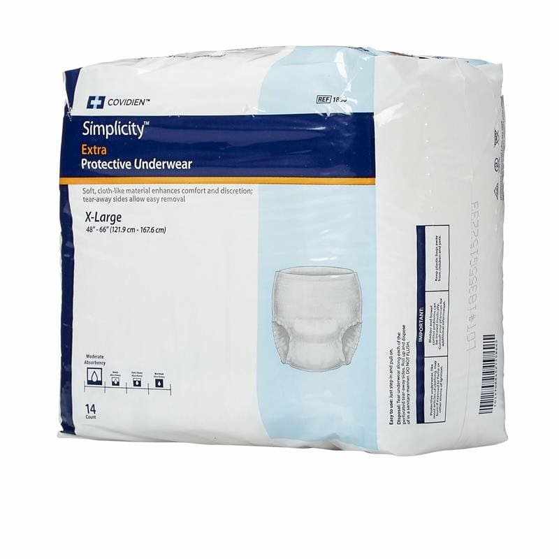 Cardinal Health Protective Underwear Simplicity X Large Case of 56 - Incontinence >> Protective Underwear - Cardinal Health