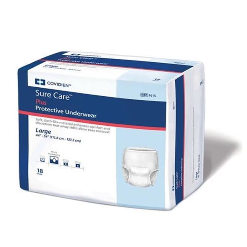 Cardinal Health Protective Underwear Surecare Lg Case of 72 - Incontinence >> Protective Underwear - Cardinal Health