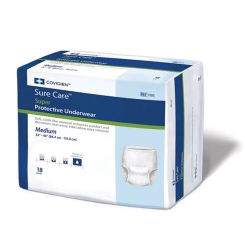 Cardinal Health Surecare Prot.Underwear Med. Super Case of 72 - Incontinence >> Protective Underwear - Cardinal Health